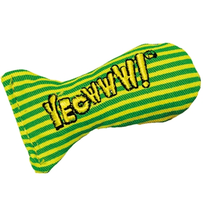 YEOWWW Kattenspeelgoed Stinkies Sardientje - 100% biologische catnip, stevig katoen - Gestreept - 7,5 cm