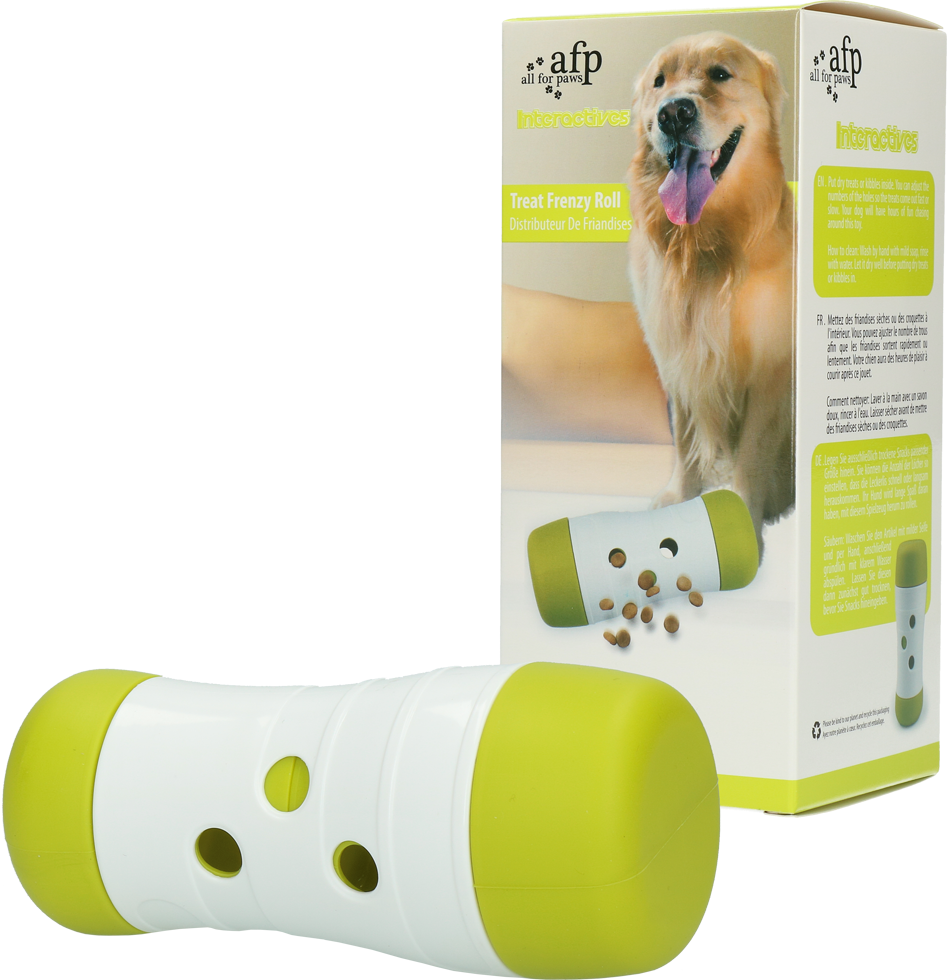AFP Interactives Treat Frenzy Roll distributeur de friandises chien et chat