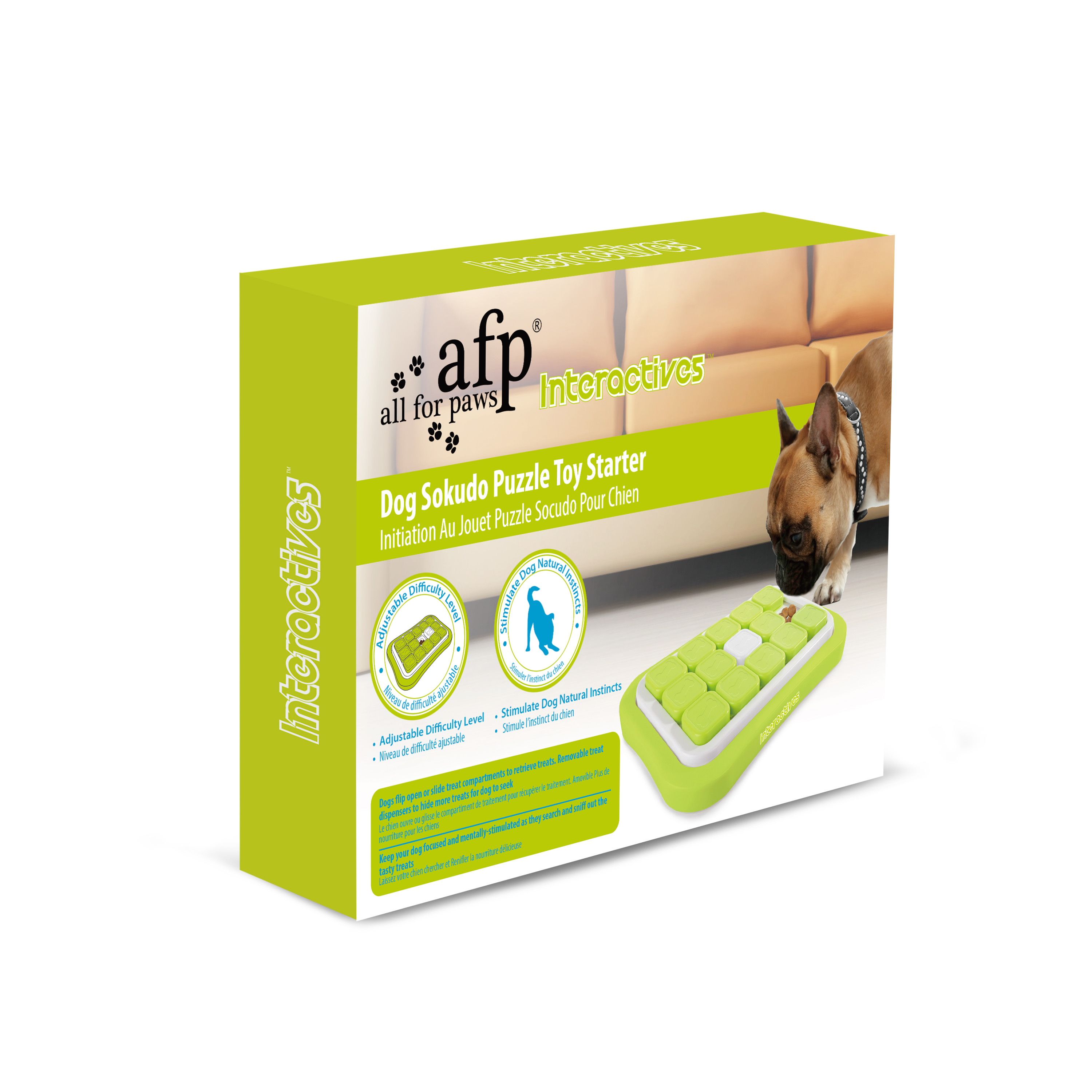 AFP Interactives Dog Sokudo Puzzle Toy Starter puzzle pour chien