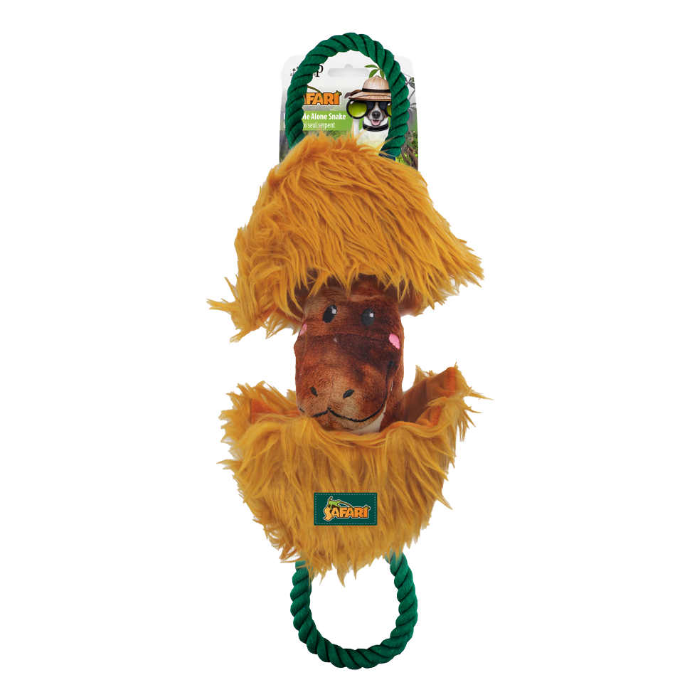 AFP Safari Leave me Alone Serpent peluche pour chien avec couineur