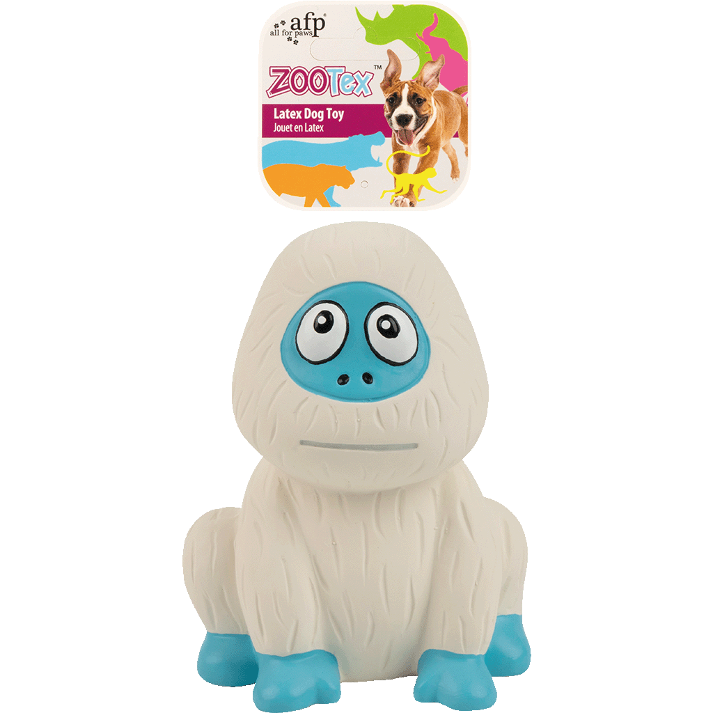 AFP ZooTex Yolanda the Yeti jouet en latex pour chien avec couineur