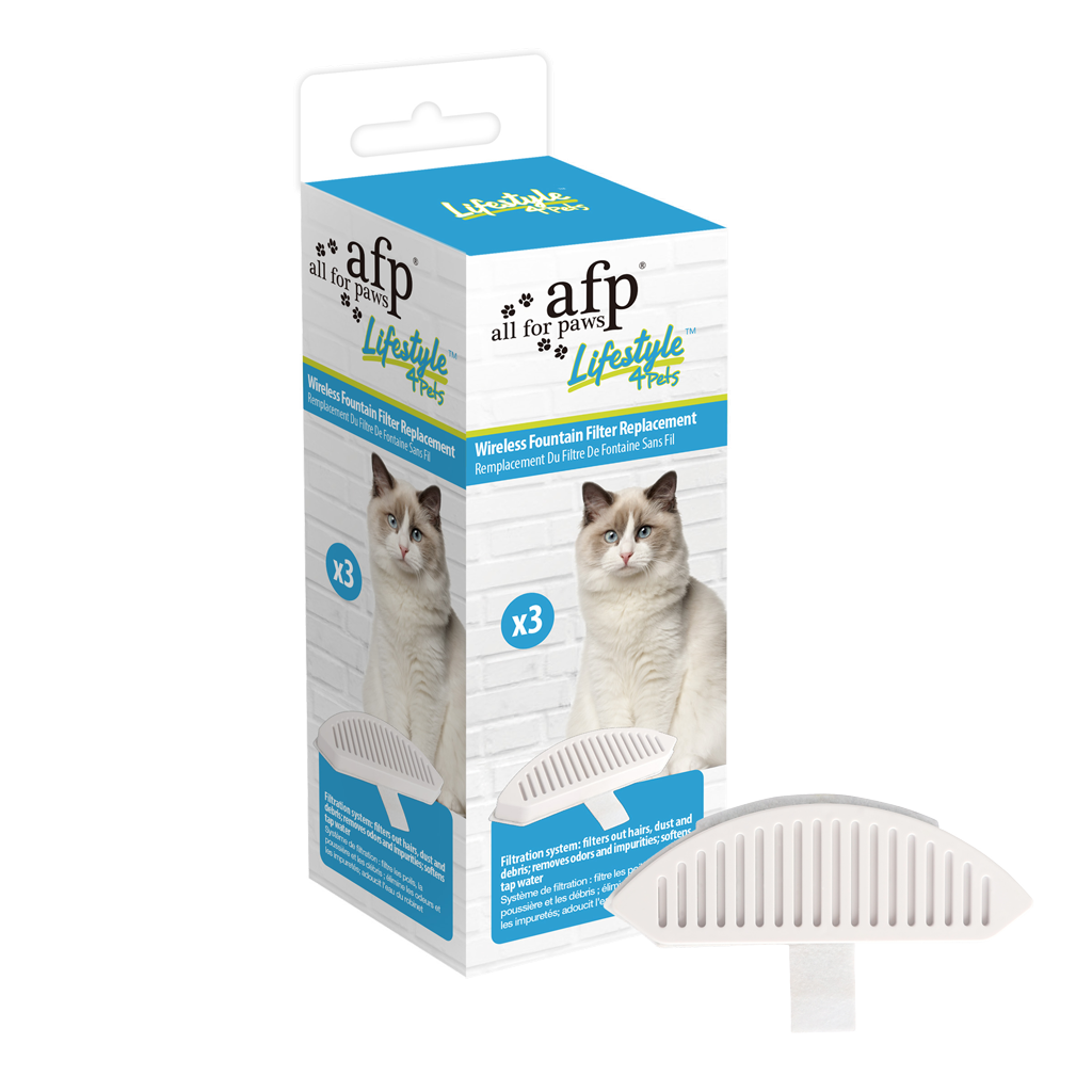 AFP Lifestyle 4 Pets Wireless Fountain filtres de rechange lot de 3