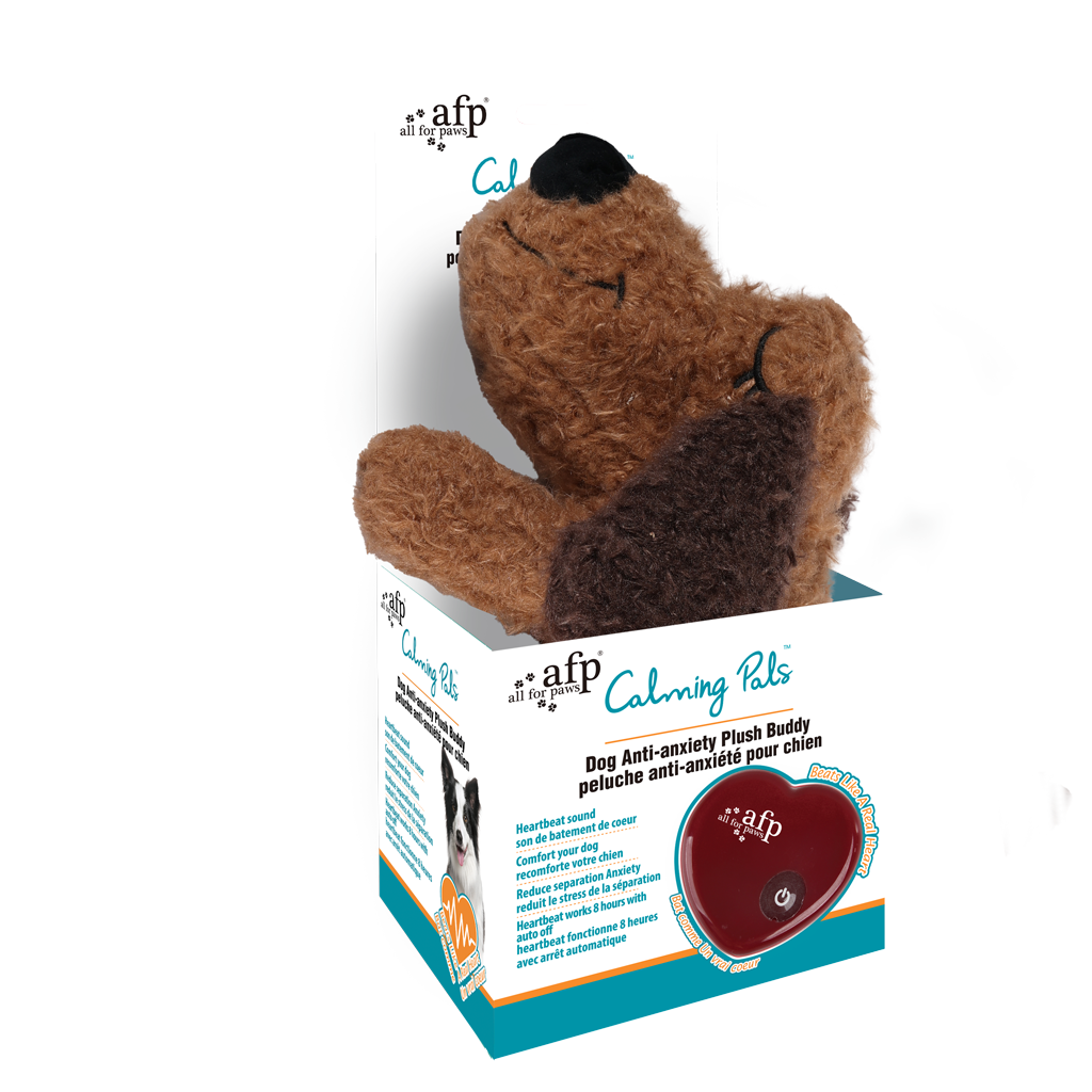 AFP Calm Paws Dog Anti-anxiety Plush Buddy knuffel met hartslag