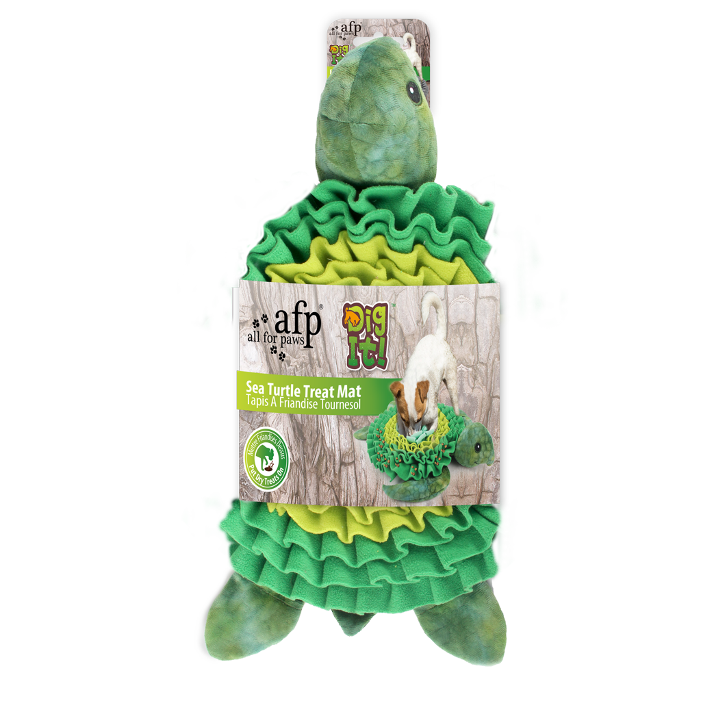 AFP Dig It Treat Mat Tortue de mer tapis de fouille en polaire