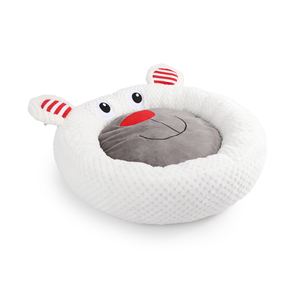 AFP Happy Holidays Merry Comfortable panier pour chien Ours polaire