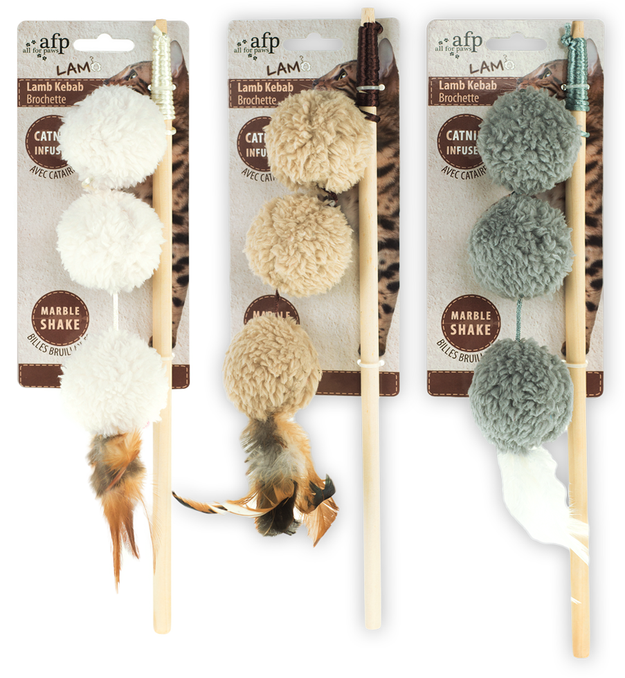 AFP Lambswool Lamb Kebab kattenhengel met catnip