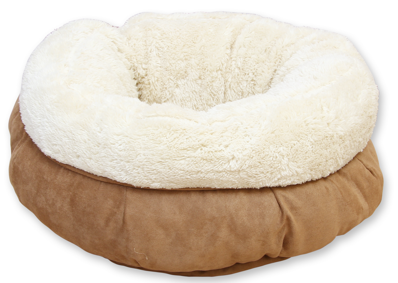 AFP Lambswool Donut Bed Beige panier pour chats et petits chiens
