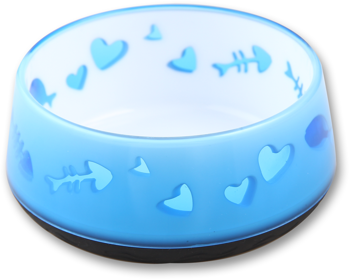 AFP Modern Cat Cat Love Bowl gamelle et bol d'eau bleu 10 cm