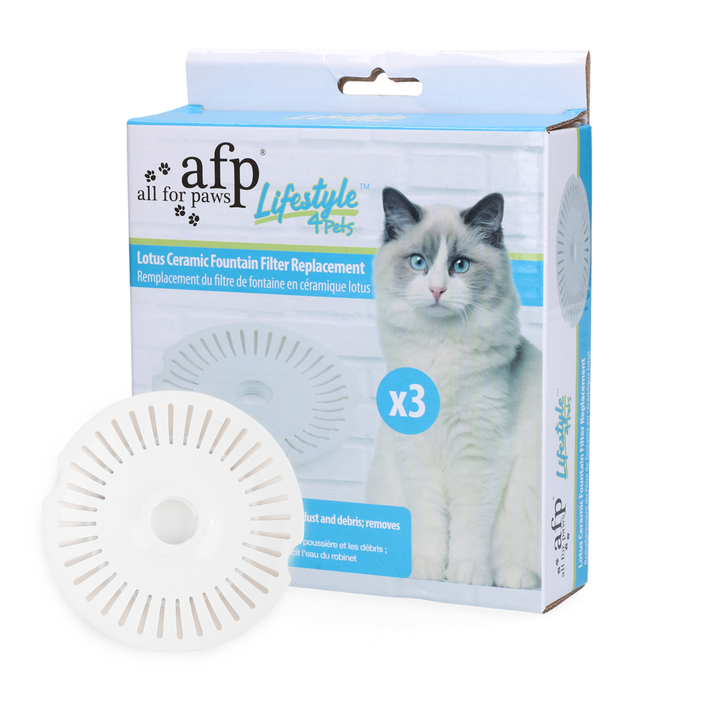 AFP Lifestyle 4 Pets Lotus Ceramic Fountain filters 3 stuks