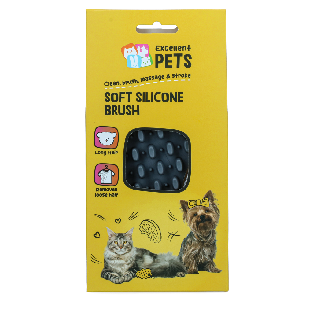 Excellent Pets Soft Silicone Brush brosse en silicone Poil long