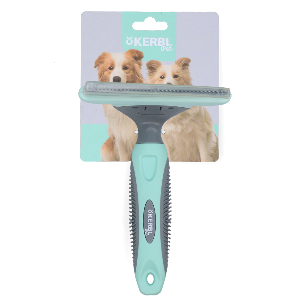 Kerbl brosse-peigne pour poils morts et anti-nœuds 10 cm