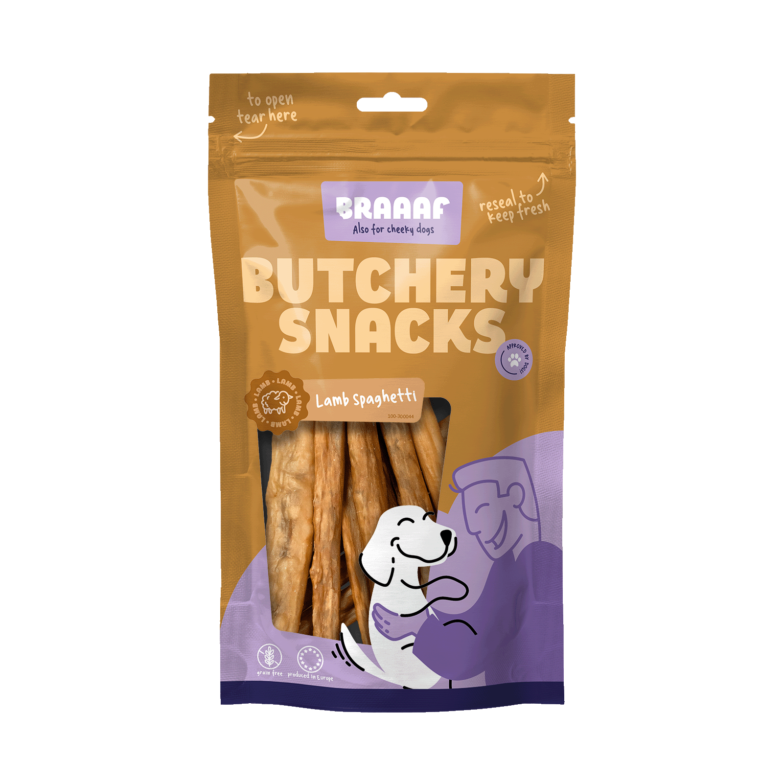 Braaaf Butchery Snacks Spaghettis d'agneau 85 g
