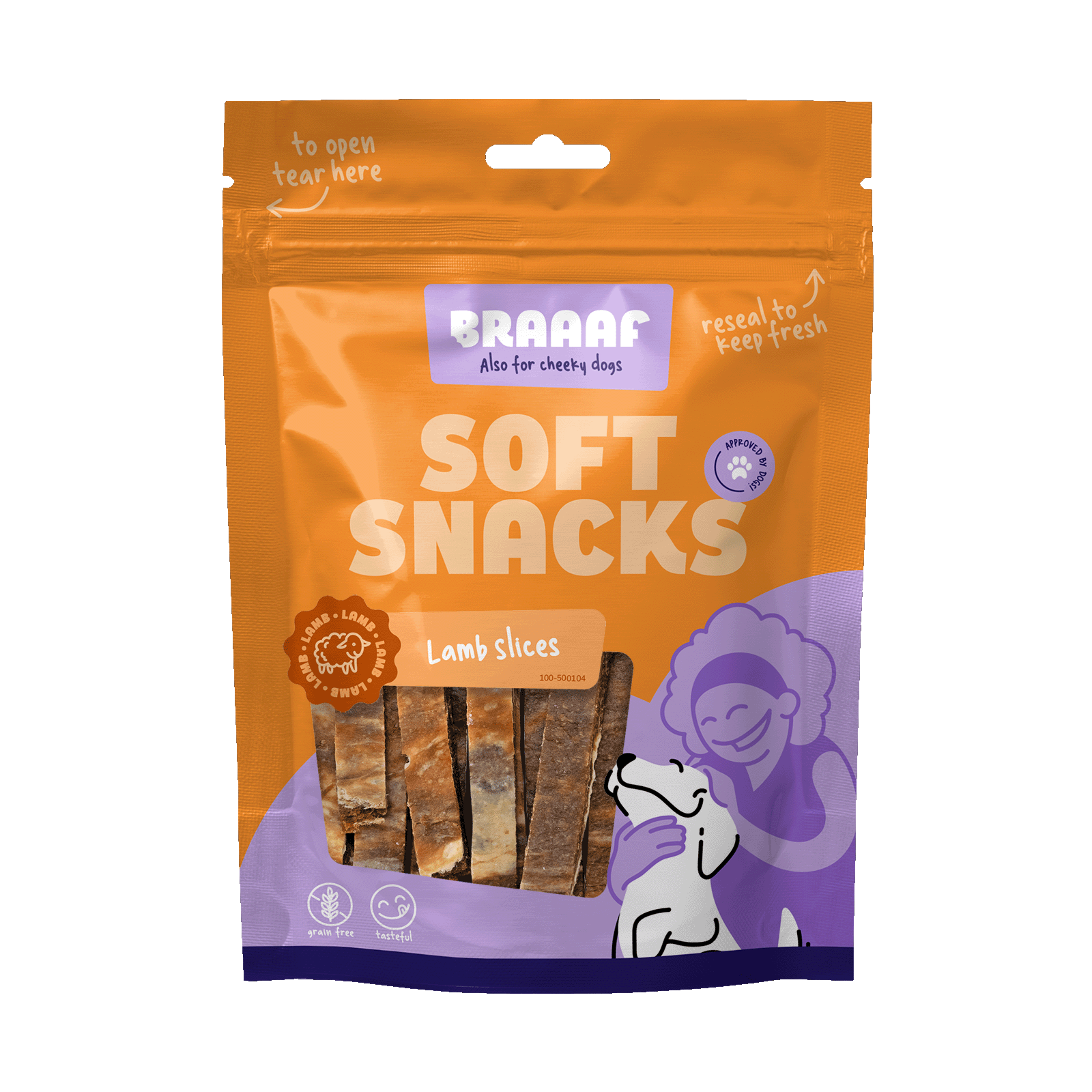 Braaaf Soft Snack Slices - Lamm & Fisch