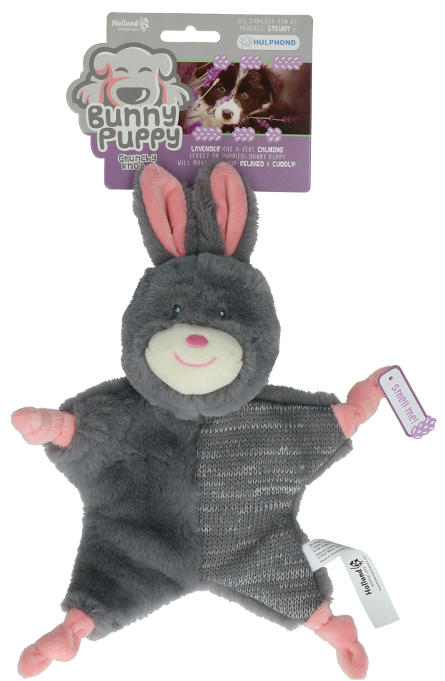 Bunny Puppy Kuschelhase Crunchy Knot Plüsch Hundespielzeug