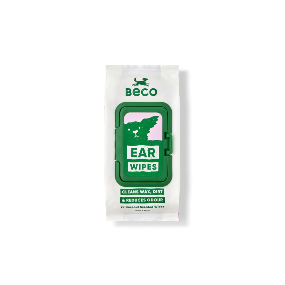Beco Dog Ear Wipes oorreiniger kokos 70 stuks