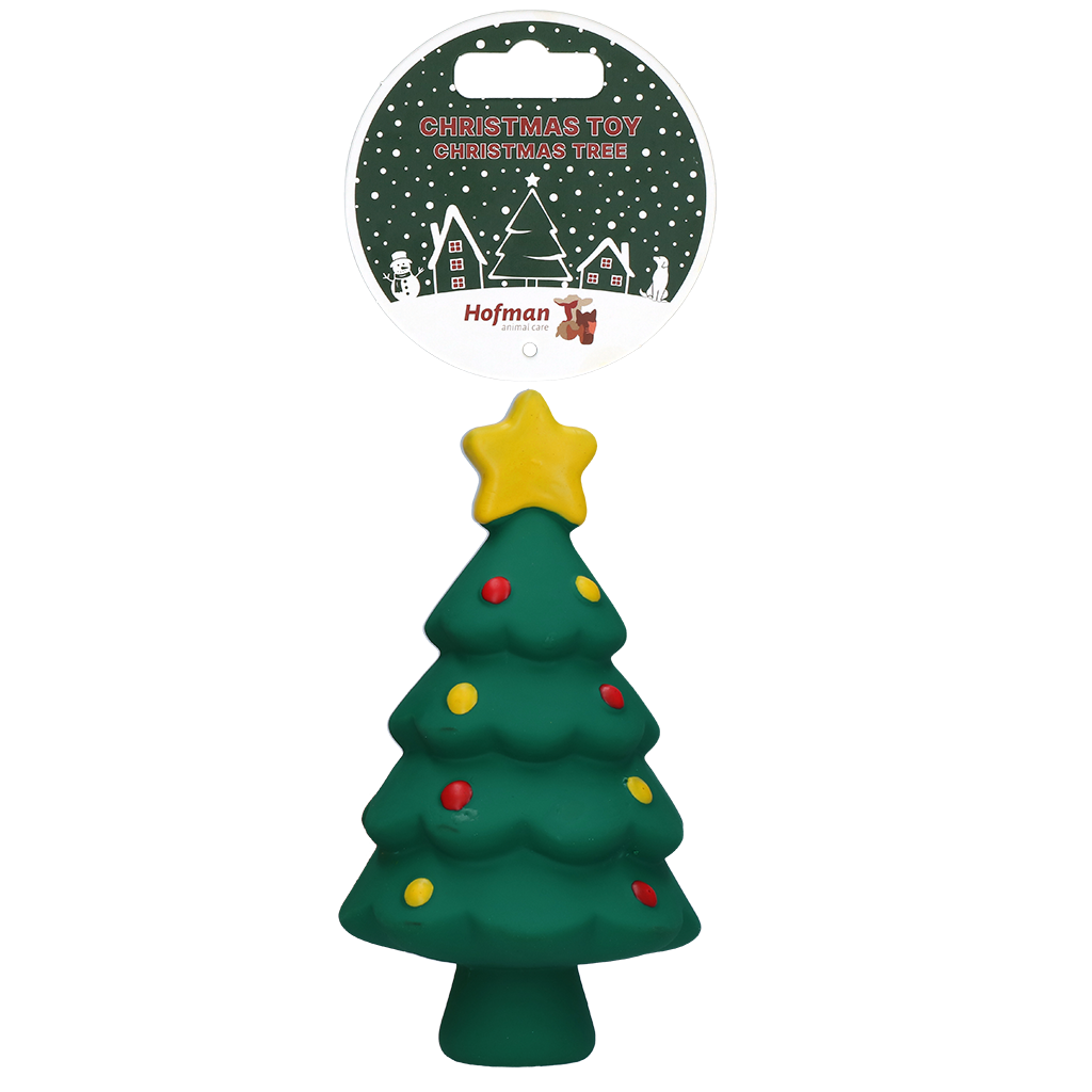 Jouet en latex de Noël Sapin de Noël pour chien Hofman Animal Care