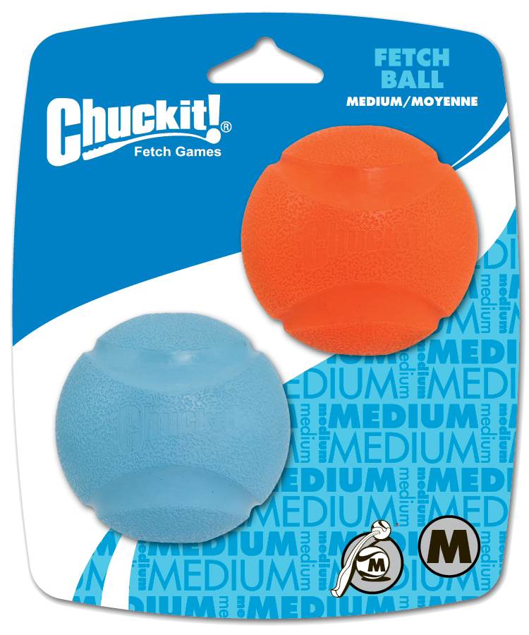 Chuckit! Fetch Ball M (lot de 2) balle de rapport en caoutchouc