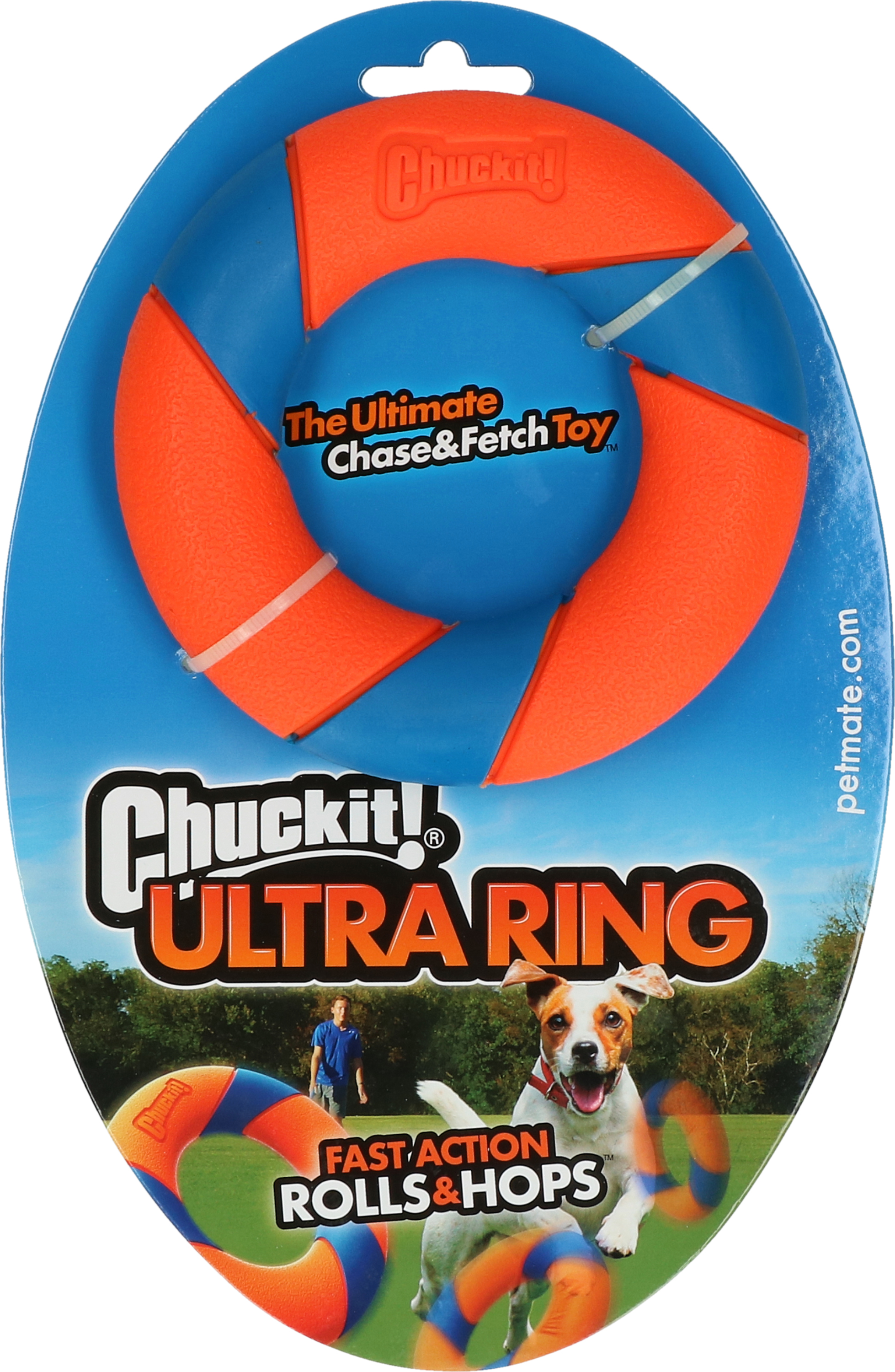 Chuckit Ultra Ring apporteerspeelgoed rubber zacht voor het gebit 12,5 cm