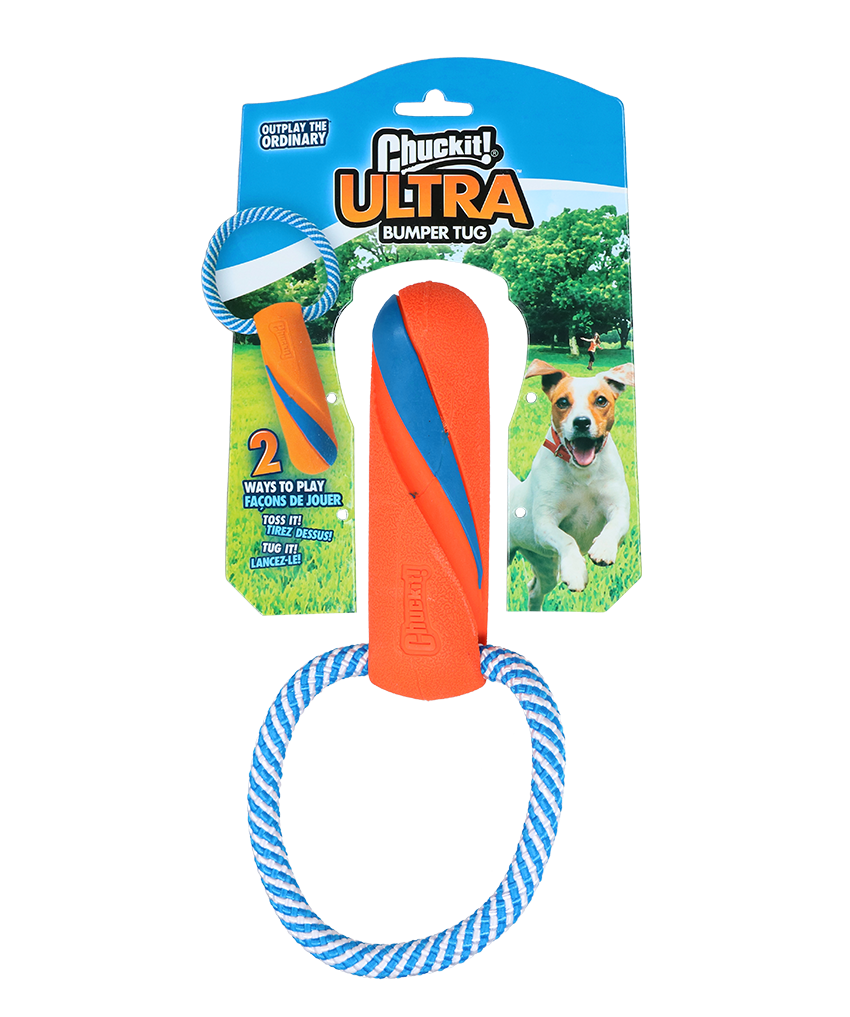 CHUCKIT Ultra Bumper Tug apporteerspeelgoed 2-in-1 Oranje 18,5 cm