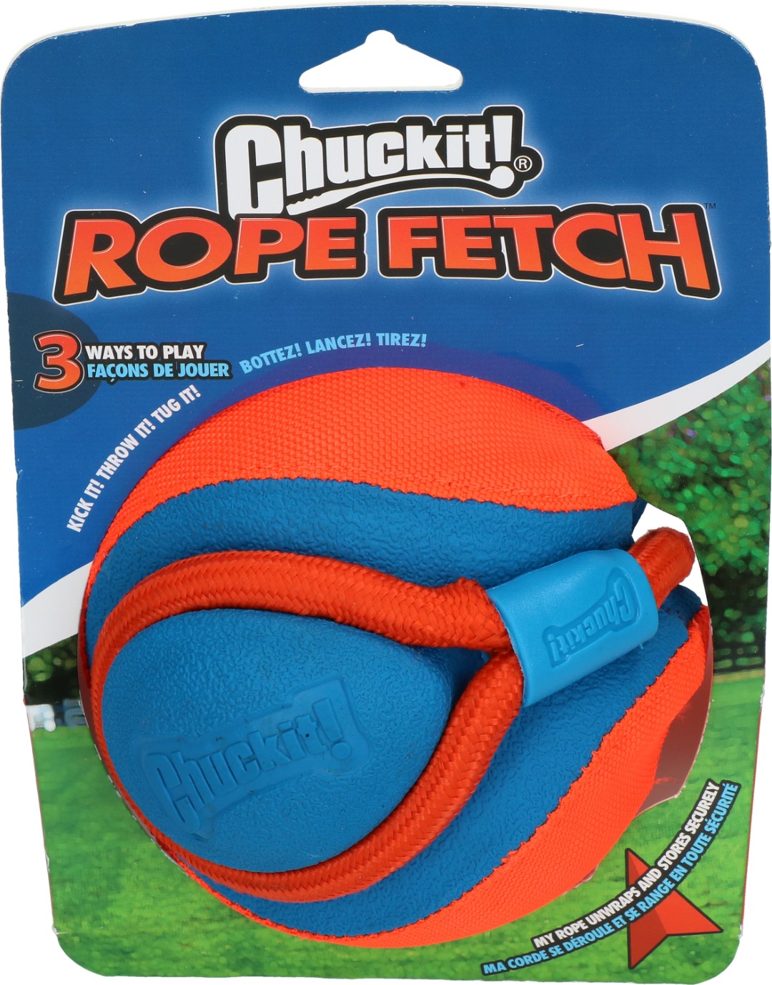 Chuckit Rope Fetch hondenbal EVA-canvas drijvend 13 cm