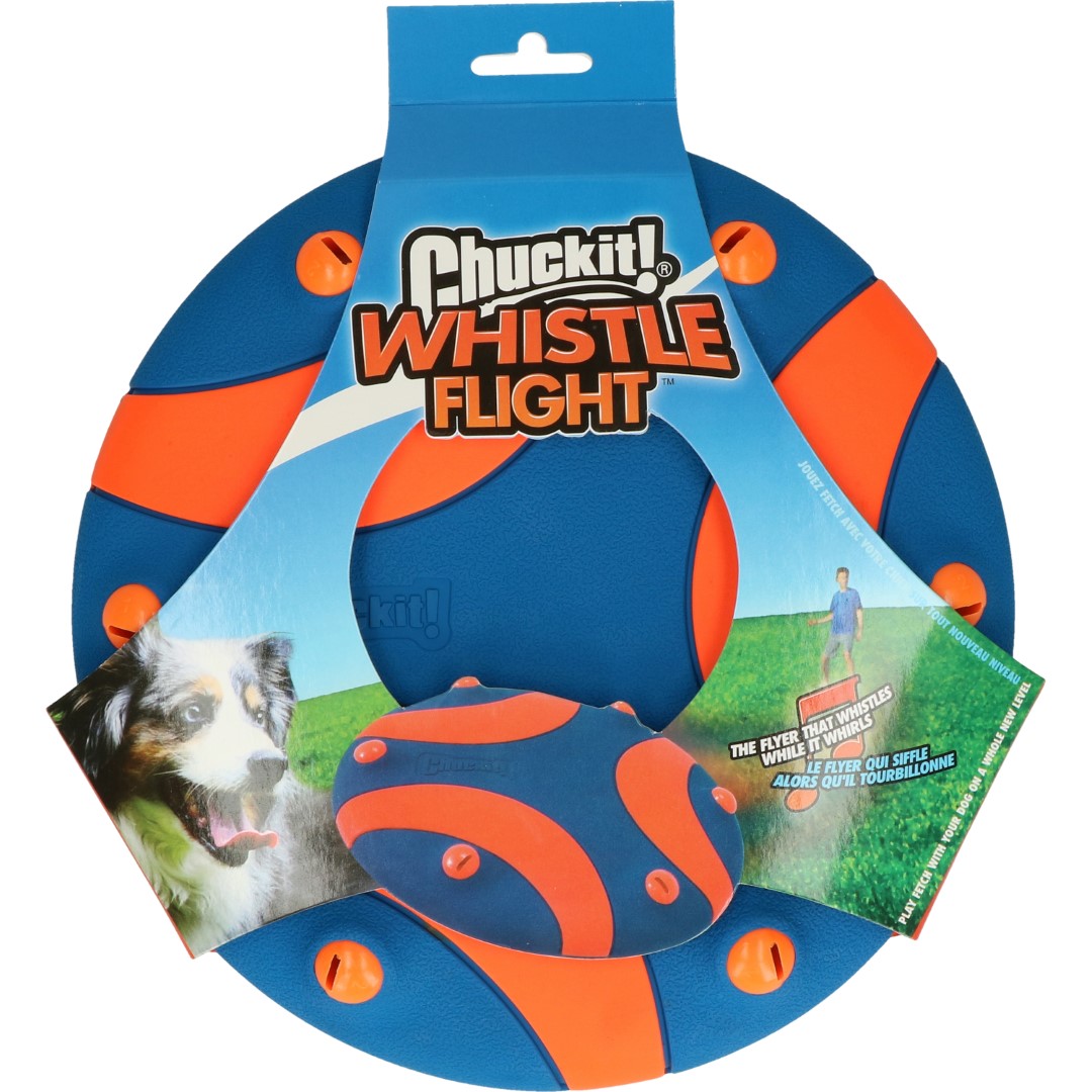 Chuckit Whistle Flight frisbee rubber fluitend 23,5 cm