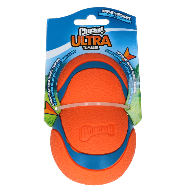Chuckit Ultra Tumbler hondenbal natuurrubber drijvend 11,5x7,5 cm