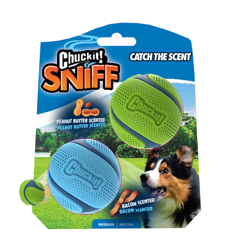 Chuckit Sniff Fetch hondenbal rubber hoge stuiter 6 cm
