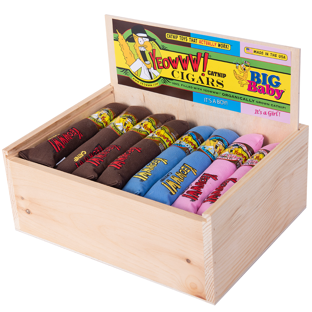 Yeowww! Cigar Box Trio 24 catnip sigaren kattenspeeltjes