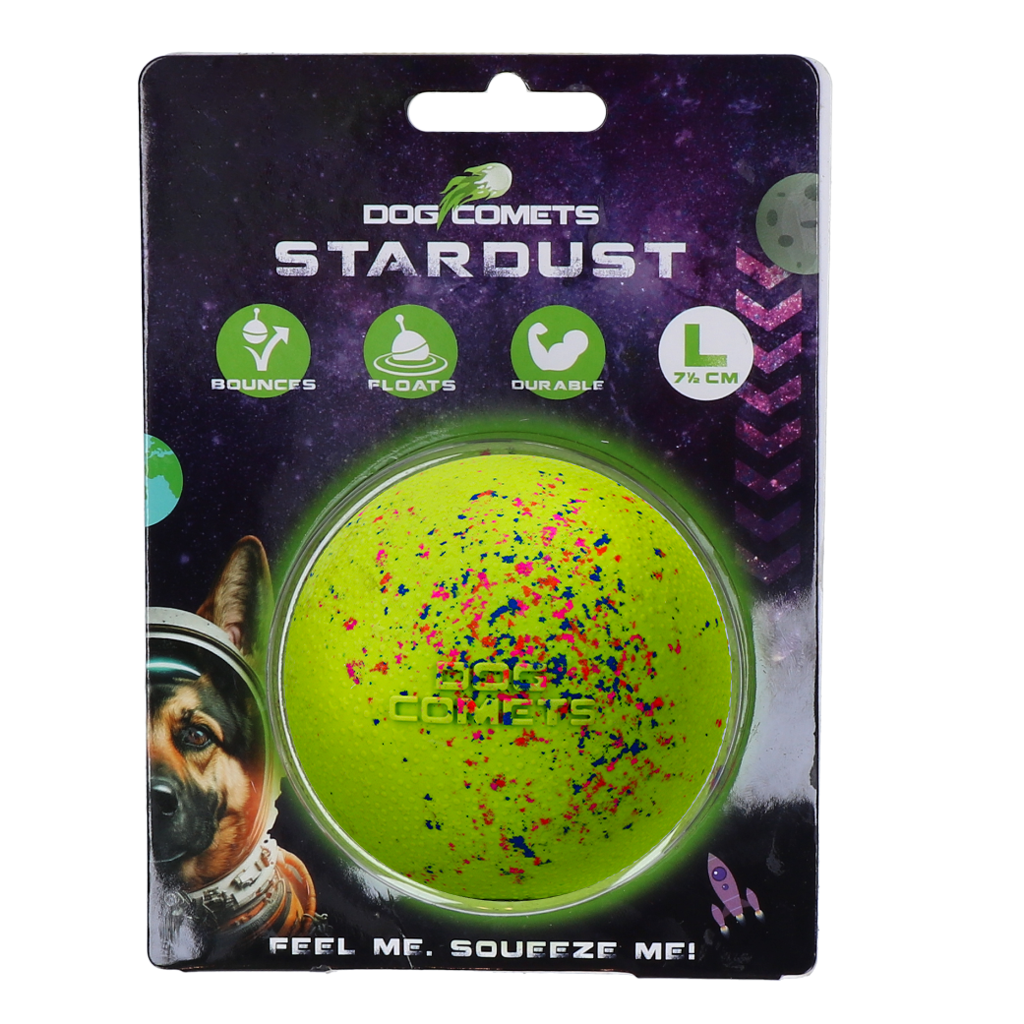 Dog Comets Stardust Hundeball Grün L