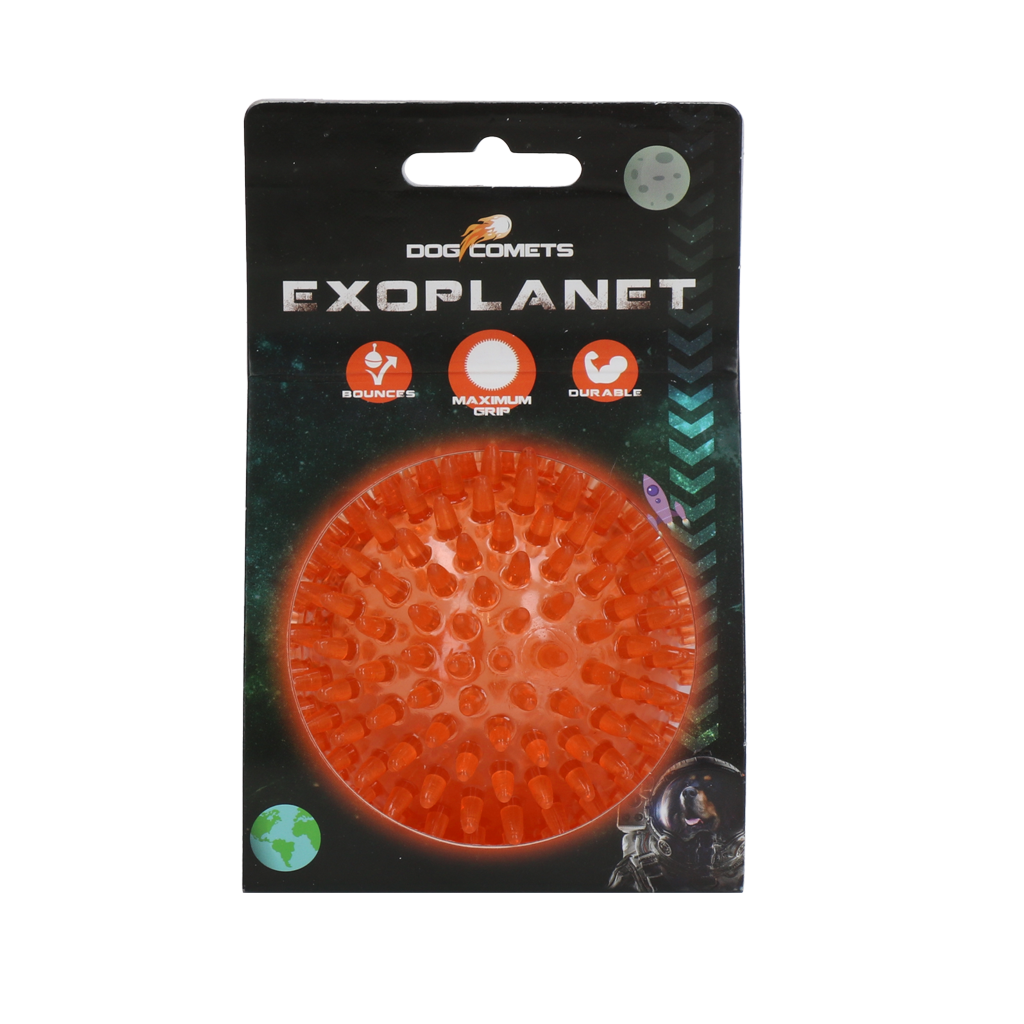 Dog Comets Exoplanet balle hérisson jouet pour chien M orange