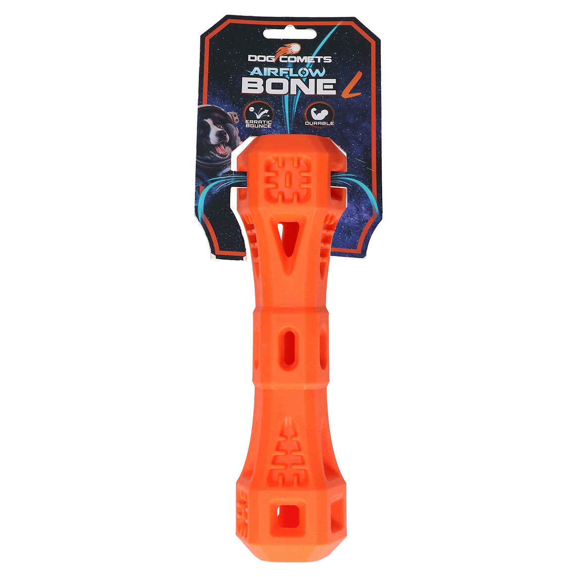 Dog Comets Airflow Bone hondenspeelgoed Oranje L