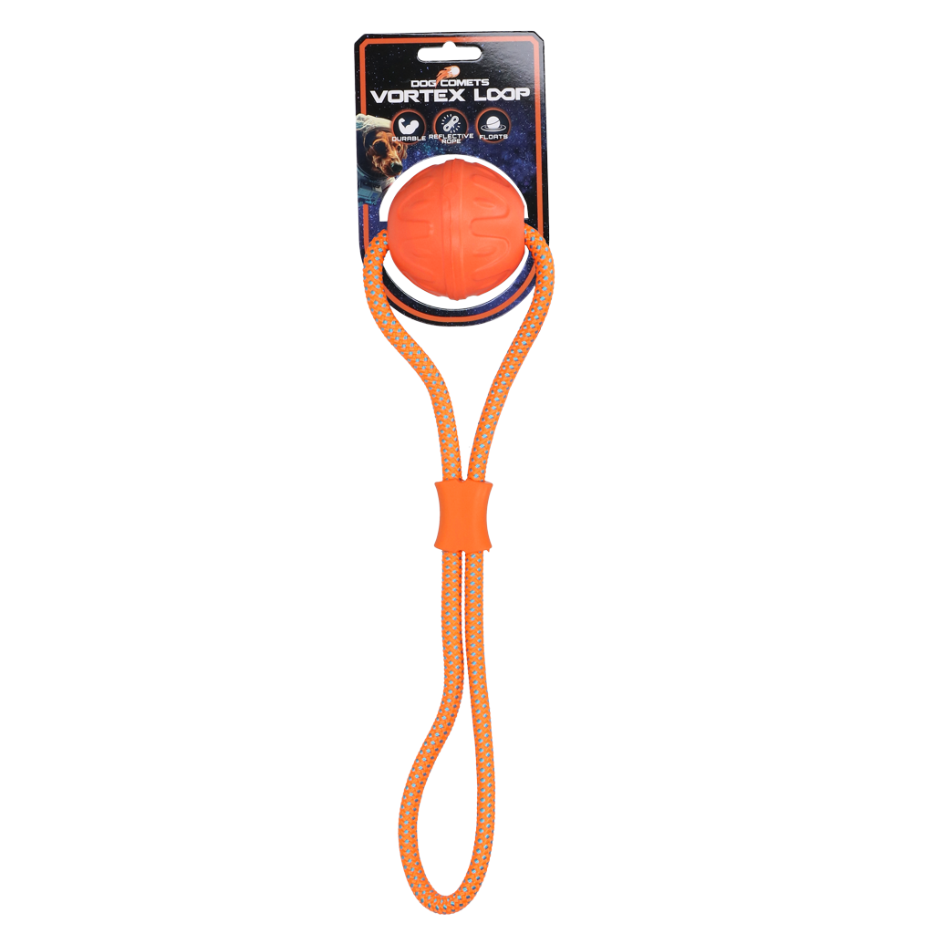 Dog Comets Vortex Loop Apportierspielzeug Orange