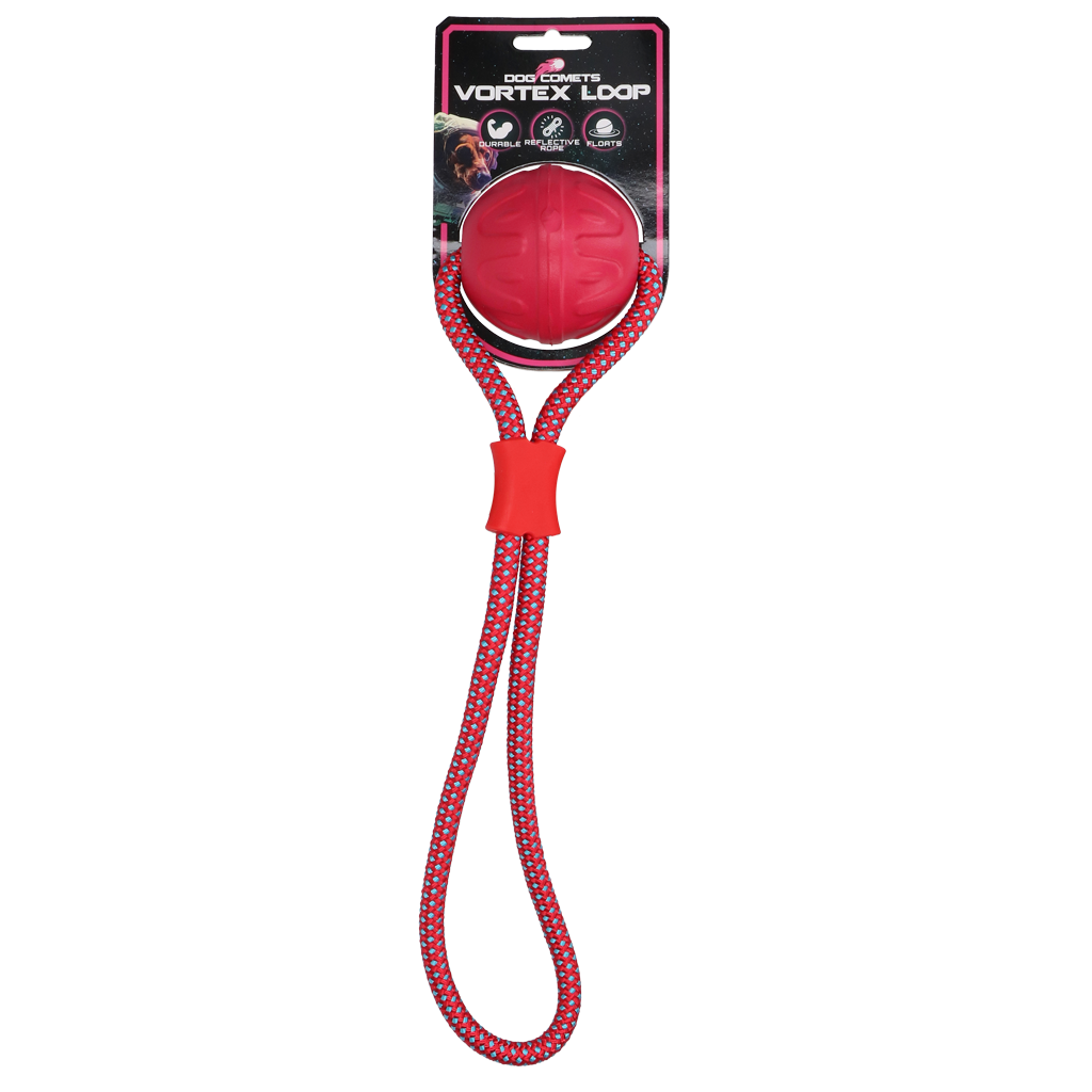 Dog Comets Vortex Loop Apportierspielzeug Rosa