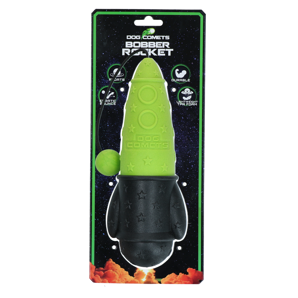 Jouet de rapport Dog Comets Bobber Rocket Vert