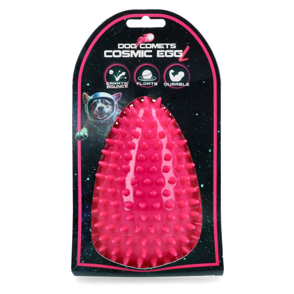Dog Comets Cosmic Egg Hundespielzeug Rosa L