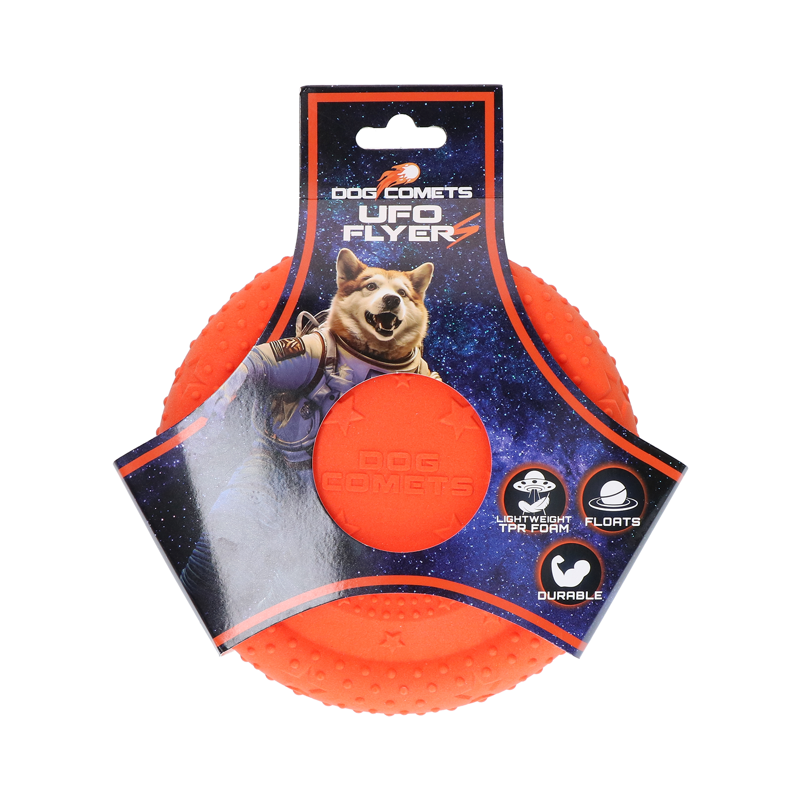 Dog Comets UFO Flyer Hundefrisbee Orange S
