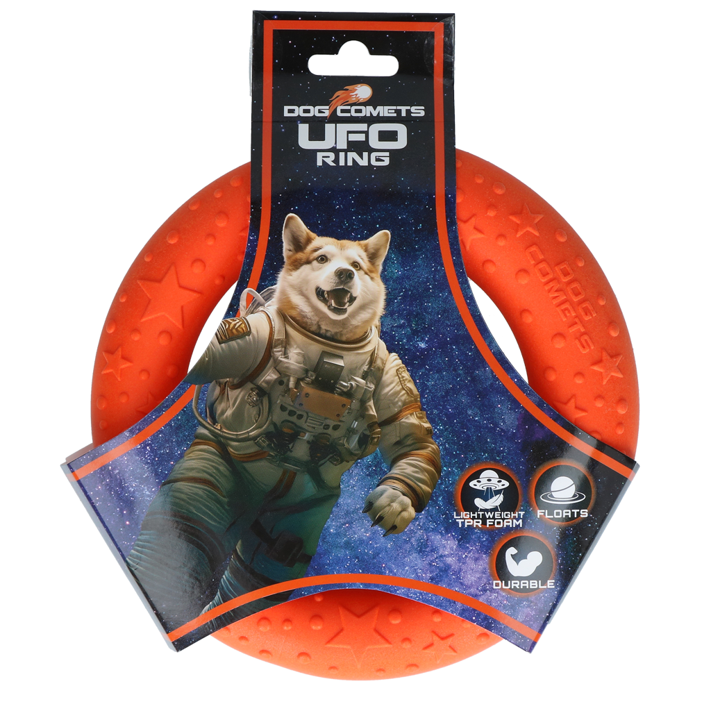 Dog Comets UFO Ring werpring Oranje M