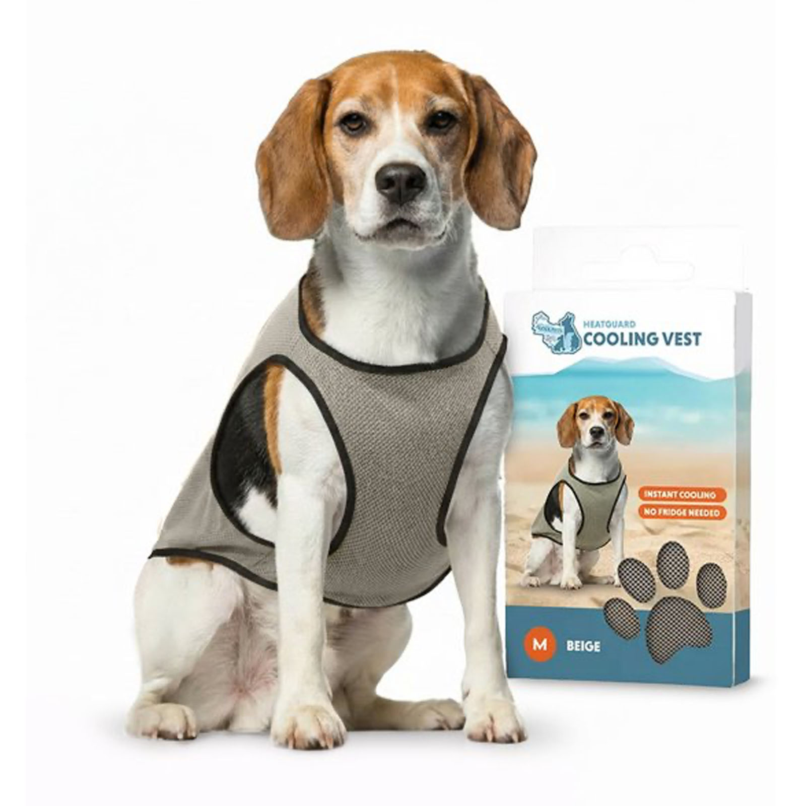 Coolpets Cooling Vest gilet rafraîchissant pour chiens M longueur de dos 30 cm