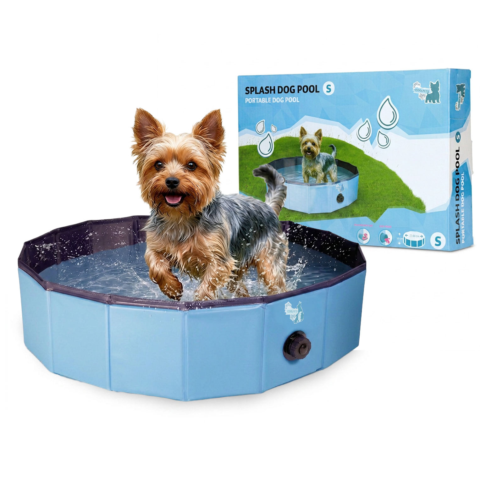 CoolPets Splash Dog Pool Hundepool ø 80 x 20 cm