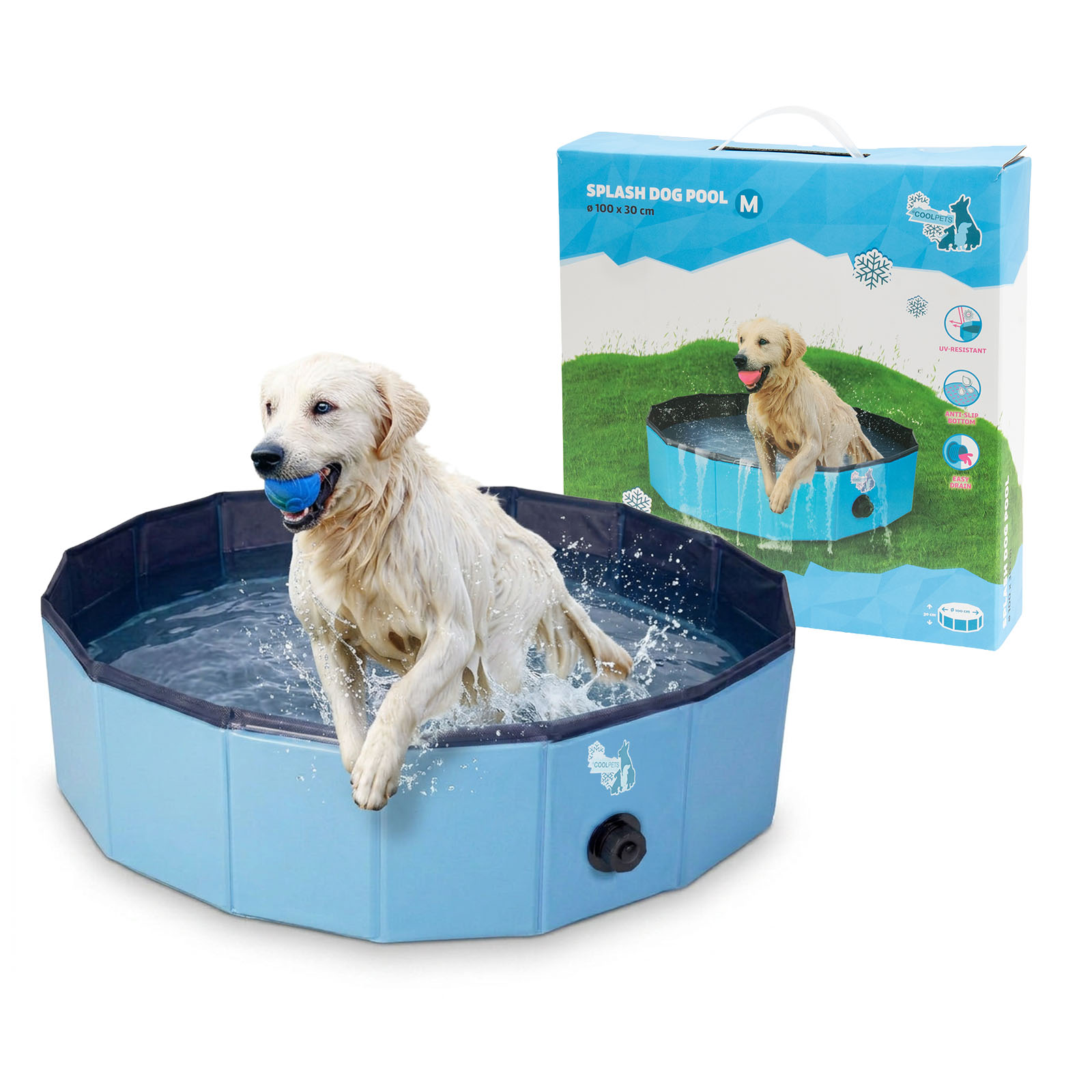 CoolPets Splash Dog Pool hondenzwembad ø 100 x 30 cm