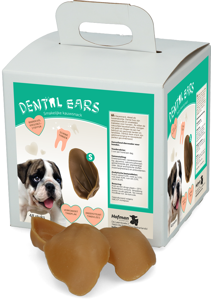 Dental Ears friandise à mâcher pour chiens Small 48 pièces