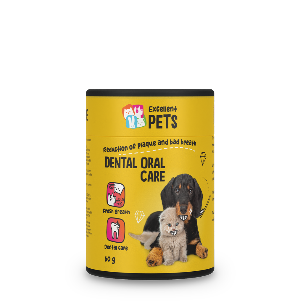 Excellent Pets Dental Oral Care Pulver für Hunde und Katzen 60 g