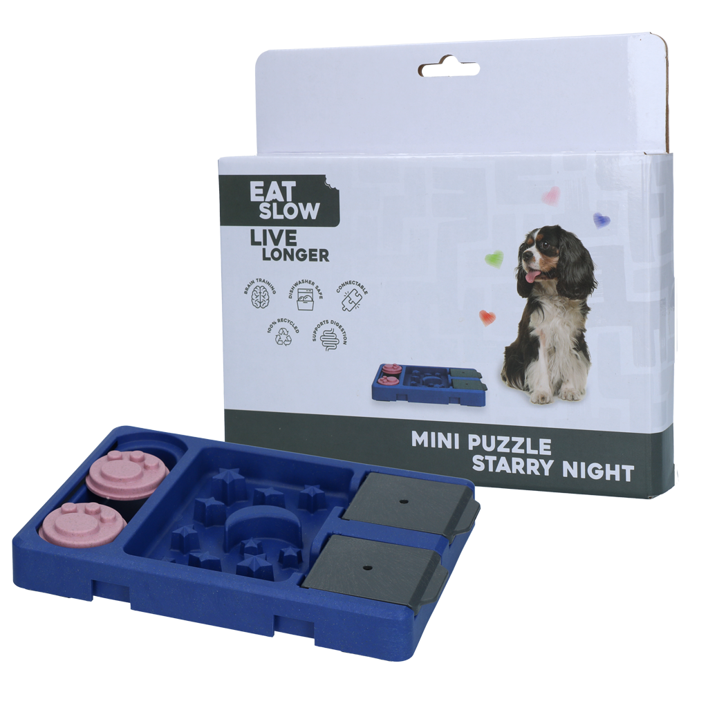 Eat Slow Live Longer Mini puzzle alimentaire Starry Night