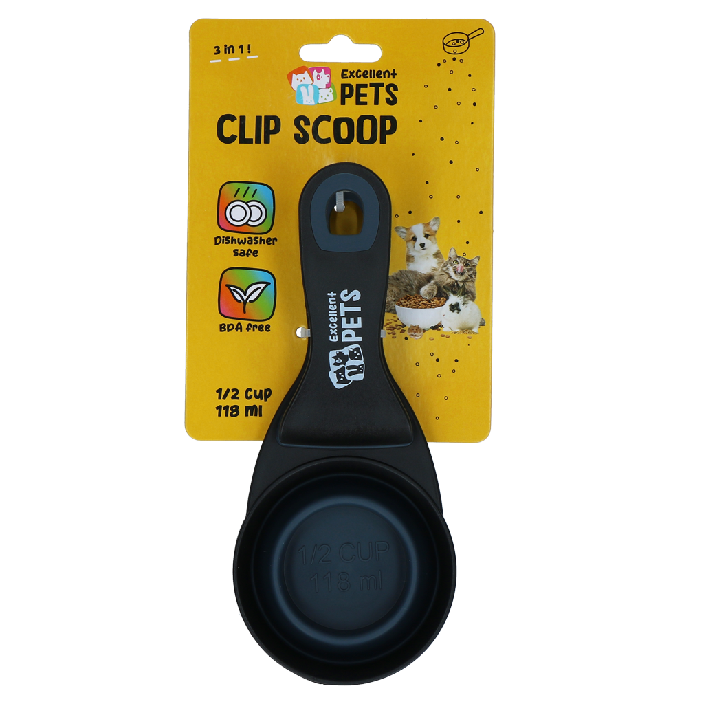 Excellent Pets Futterschaufel mit Verschlussclip 0,5 Cup
