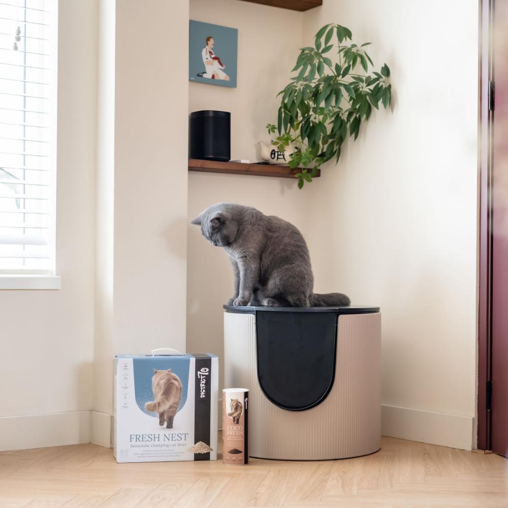 Fresh Nest witte bentoniet kattenbakvulling - 8 L