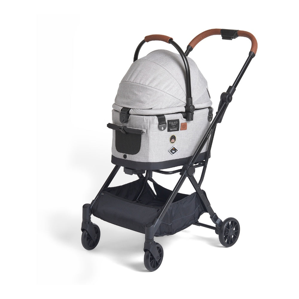Flytta Plus - Detachable Pet Stroller (tot 20kg) - Grey Huskey