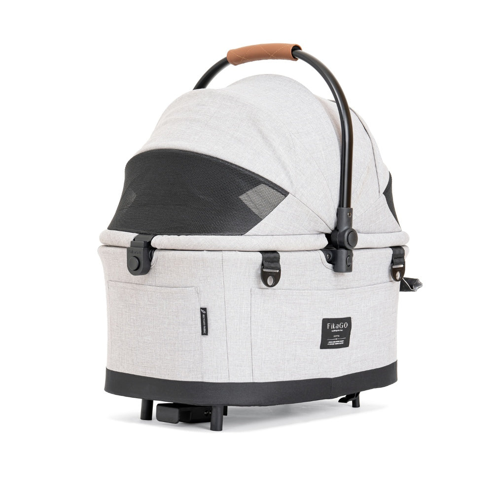 Flytta Plus - Detachable Pet Stroller (tot 20kg) - Grey Huskey