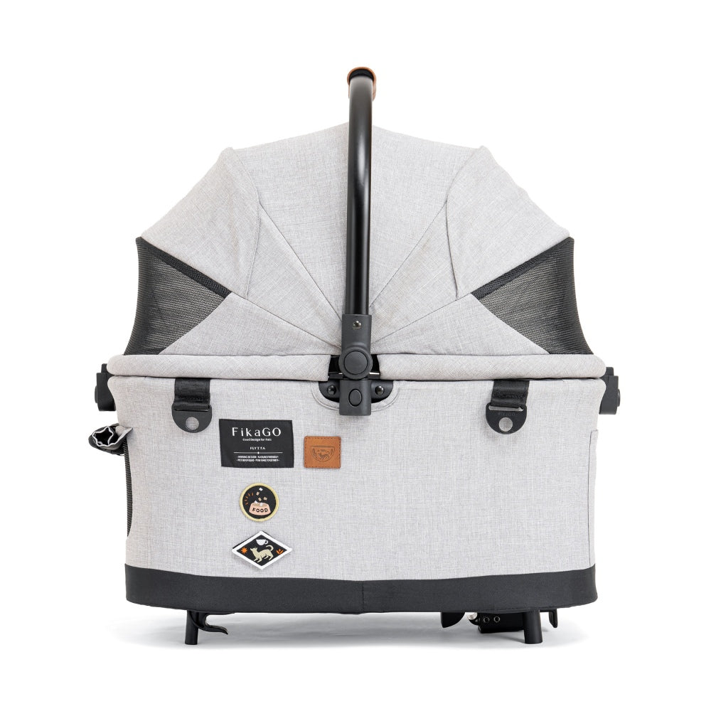 Flytta Plus - Detachable Pet Stroller (tot 20kg) - Grey Huskey