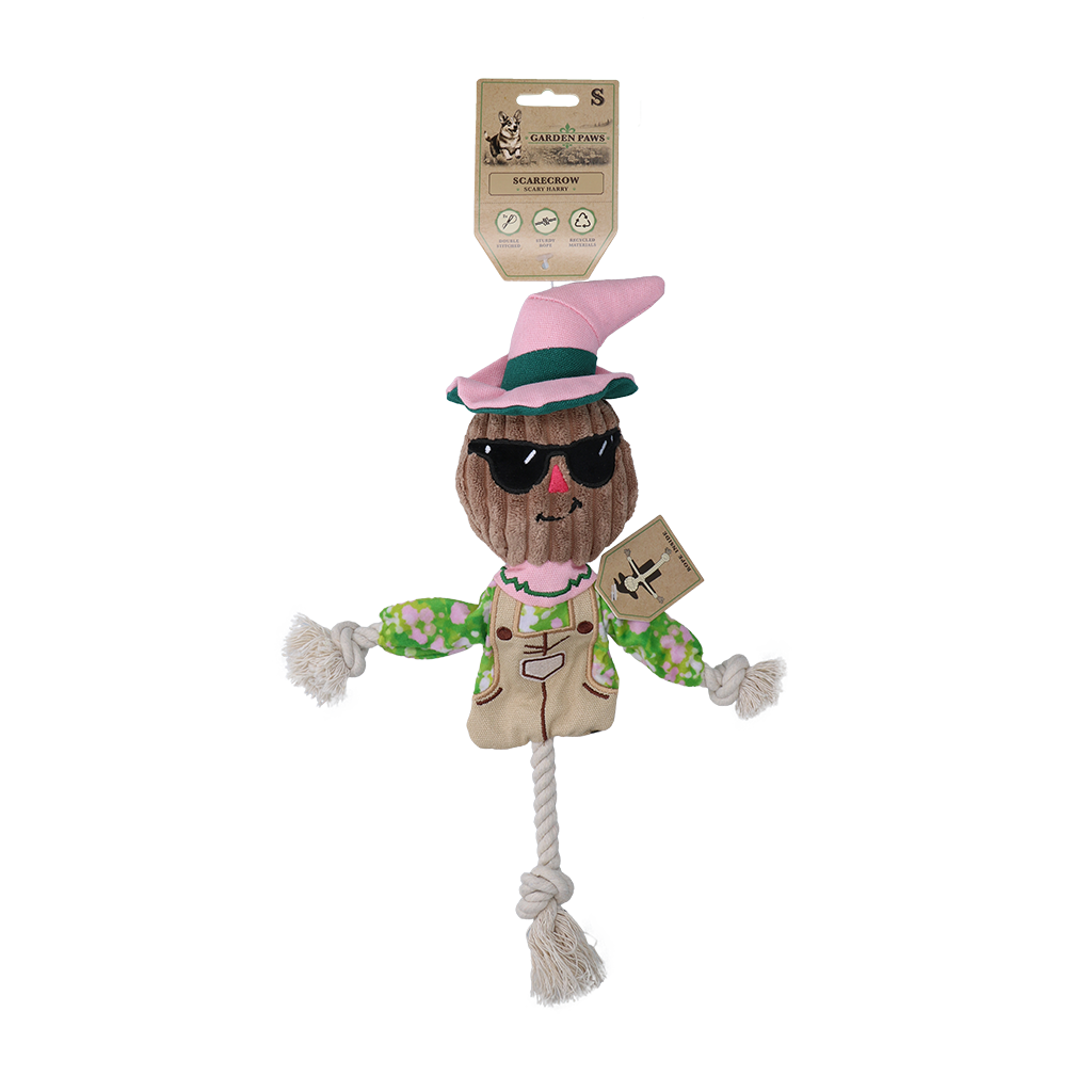 Garden Paws Scarecrow Scary Harry Hundespielzeug Größe S