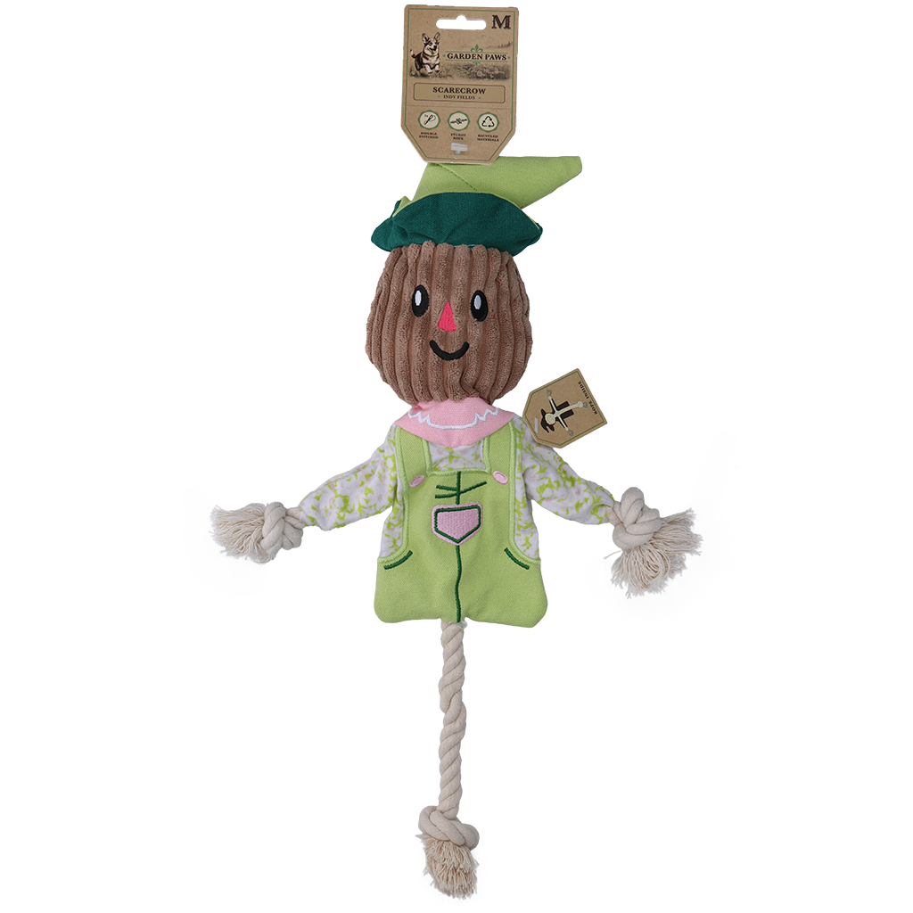 Garden Paws Scarecrow Indy Fields hondenspeelgoed maat M